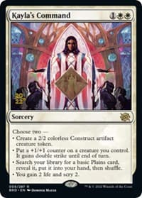 Kayla's Command - Prerelease Cards - Magic: The Gathering card