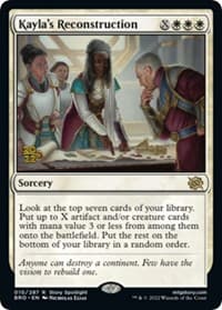 Kayla's Reconstruction - Prerelease Cards - Magic: The Gathering card