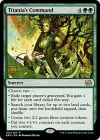 Titania's Command - Prerelease Cards - Magic: The Gathering card