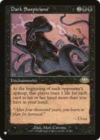 Dark Suspicions - The List Reprints - Magic: The Gathering card
