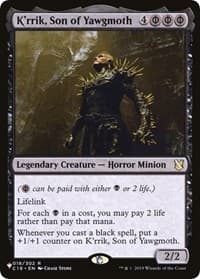 K'rrik, Son of Yawgmoth - The List Reprints - Magic: The Gathering card