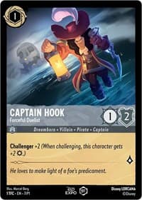 Captain Hook - Forceful Duelist - D23 Promos - Disney Lorcana card