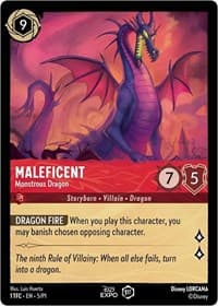 Maleficent - Monstrous Dragon - D23 Promos - Disney Lorcana card
