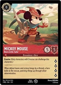 Mickey Mouse - Brave Little Tailor - D23 Promos - Disney Lorcana card