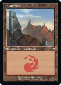 Mountain (36) (Retro Frame) - Commander: The Brothers' War - Magic: The Gathering card