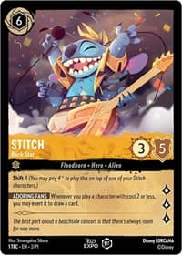 Stitch - Rock Star - D23 Promos - Disney Lorcana card