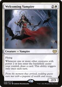 Welcoming Vampire - Promo Pack: The Brothers' War - Magic: The Gathering card