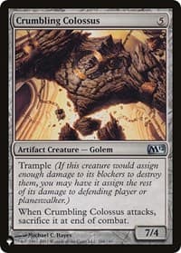 Crumbling Colossus - The List Reprints - Magic: The Gathering card