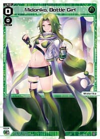 Midoriko, Battle Girl - Diva Debut Deck D08: White Hope - WIXOSS card