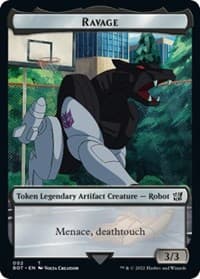 Ravage Token - Universes Beyond: Transformers - Magic: The Gathering card