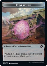 Powerstone // Zombie Double-Sided Token - The Brothers' War - Magic: The Gathering card