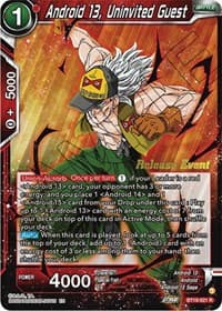 Android 13, Uninvited Guest (Fighter's Ambition Holiday Pack) - Tournament Promotion Cards - Dragon Ball Super: Masters card