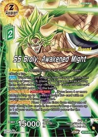 SS Broly, Awakened Might (Fighter's Ambition Holiday Pack) - Tournament Promotion Cards - Dragon Ball Super: Masters card