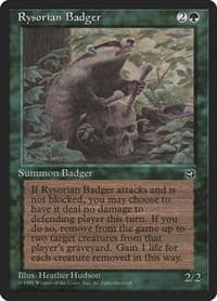 Rysorian Badger - Homelands - Magic: The Gathering card