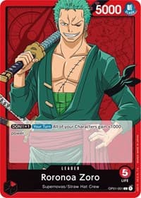 Roronoa Zoro (001) - Romance Dawn - One Piece Card Game card