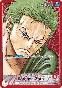 Roronoa Zoro (001) (Parallel) - Romance Dawn - One Piece Card Game card