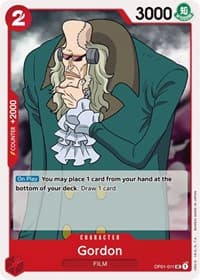 Gordon - Romance Dawn - One Piece Card Game card