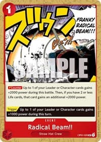 Radical Beam!! - Romance Dawn - One Piece Card Game card