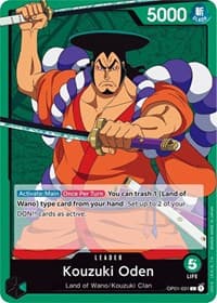 Kouzuki Oden - Romance Dawn - One Piece Card Game card