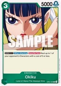 Okiku - Romance Dawn - One Piece Card Game card