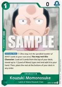 Kouzuki Momonosuke - Romance Dawn - One Piece Card Game card