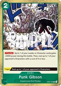 Punk Gibson - Romance Dawn - One Piece Card Game card