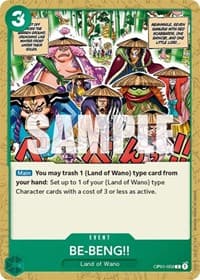 BE-BENG!! - Romance Dawn - One Piece Card Game card