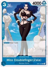 Miss Doublefinger(Zala) - Romance Dawn - One Piece Card Game card