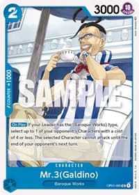 Mr.3 (Galdino) - Romance Dawn - One Piece Card Game card