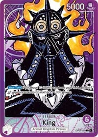 King (091) (Parallel) - Romance Dawn - One Piece Card Game card