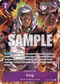 King (096) (Parallel) - Romance Dawn - One Piece Card Game card