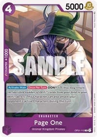 Page One - Romance Dawn - One Piece Card Game card