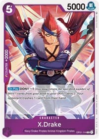 X.Drake (114) - Romance Dawn - One Piece Card Game card