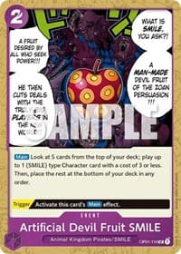 Artificial Devil Fruit SMILE - Romance Dawn - One Piece Card Game card