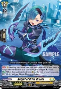 Knight of Grief, Grania - Bushiroad Event Cards - Cardfight Vanguard card