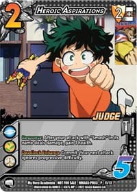 Heroic Aspirations (Plus Ultra Pack 3 Judge) - UniVersus: My Hero Academia Promo Cards - UniVersus card