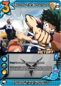 Seizing The Advantage (Plus Ultra Pack 3 Victory) - UniVersus: My Hero Academia Promo Cards - UniVersus card
