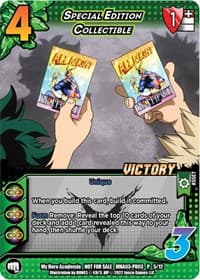 Special Edition Collectible (Plus Ultra Pack 3 Victory) - UniVersus: My Hero Academia Promo Cards - UniVersus card