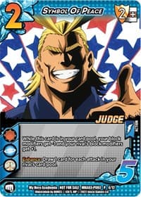 Symbol of Peace (Plus Ultra Pack 3 Judge) - UniVersus: My Hero Academia Promo Cards - UniVersus card