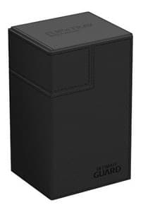 Flip`n`Tray XenoSkin Monocolor - Black (Holds 80+) - Ultimate Guard Deck Boxes - Deck Boxes card