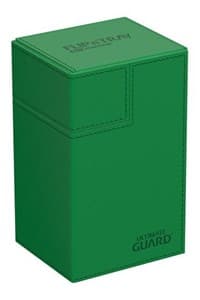 Flip`n`Tray XenoSkin Monocolor - Green (Holds 80+) - Ultimate Guard Deck Boxes - Deck Boxes card