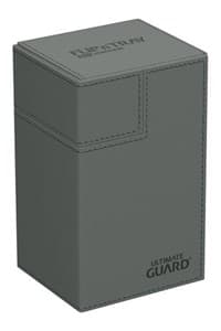 Flip`n`Tray XenoSkin Monocolor - Grey (Holds 80+) - Ultimate Guard Deck Boxes - Deck Boxes card
