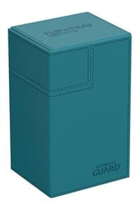 Flip`n`Tray XenoSkin Monocolor - Petrol (Holds 80+) - Ultimate Guard Deck Boxes - Deck Boxes card