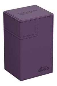 Flip`n`Tray XenoSkin Monocolor - Purple (Holds 80+) - Ultimate Guard Deck Boxes - Deck Boxes card