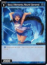 Soui//Memoria, Azure General - Welcome Back Diva -selector- - WIXOSS card
