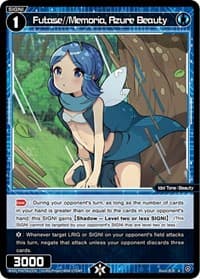 Futase//Memoria, Azure Beauty - Welcome Back Diva -selector- - WIXOSS card