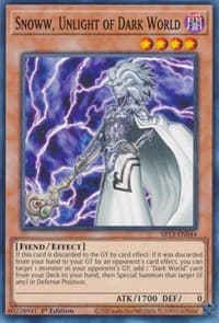 Snoww, Unlight of Dark World - Structure Deck: Dark World - YuGiOh card