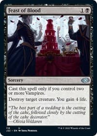 Feast of Blood - Jumpstart 2022 - Magic: The Gathering card