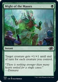 Might of the Masses - Jumpstart 2022 - Magic: The Gathering card
