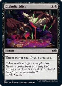 Diabolic Edict - Jumpstart 2022 - Magic: The Gathering card